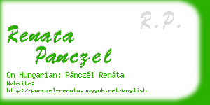 renata panczel business card